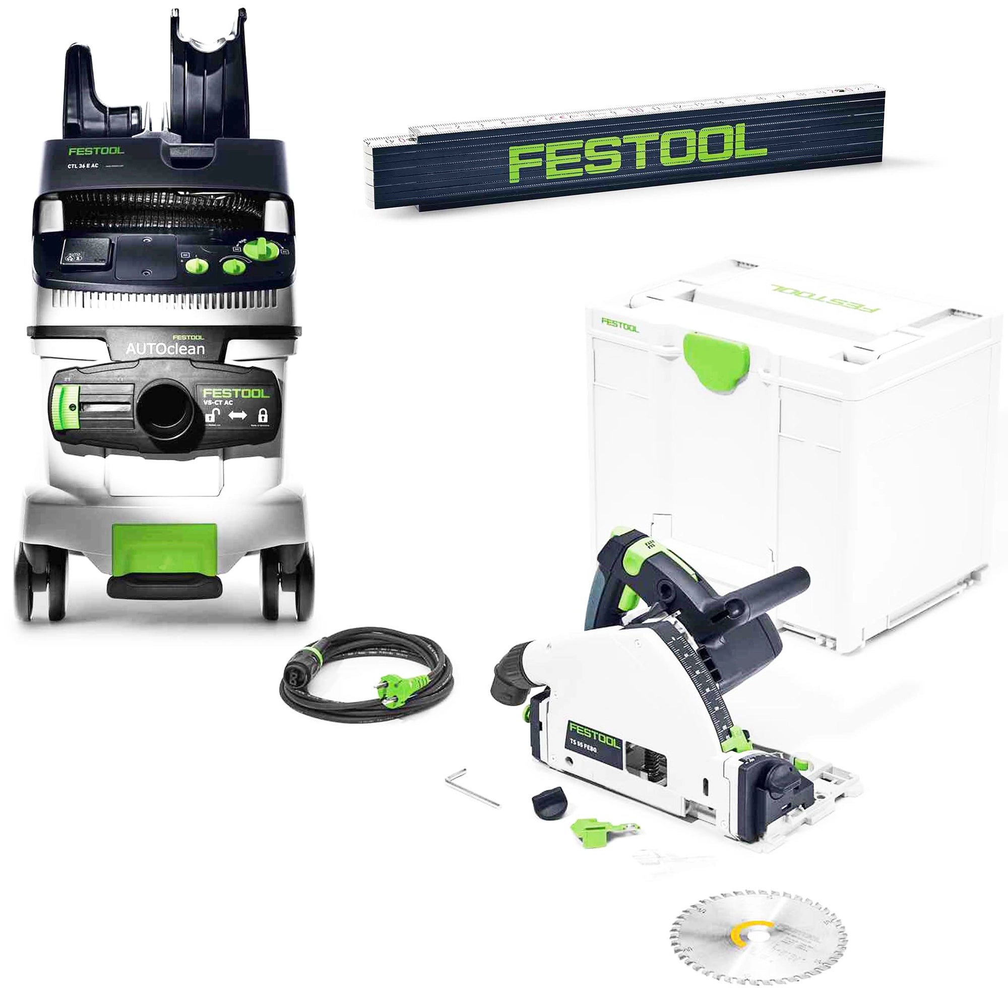 Set de electrouttense Festool CTL36+TS55