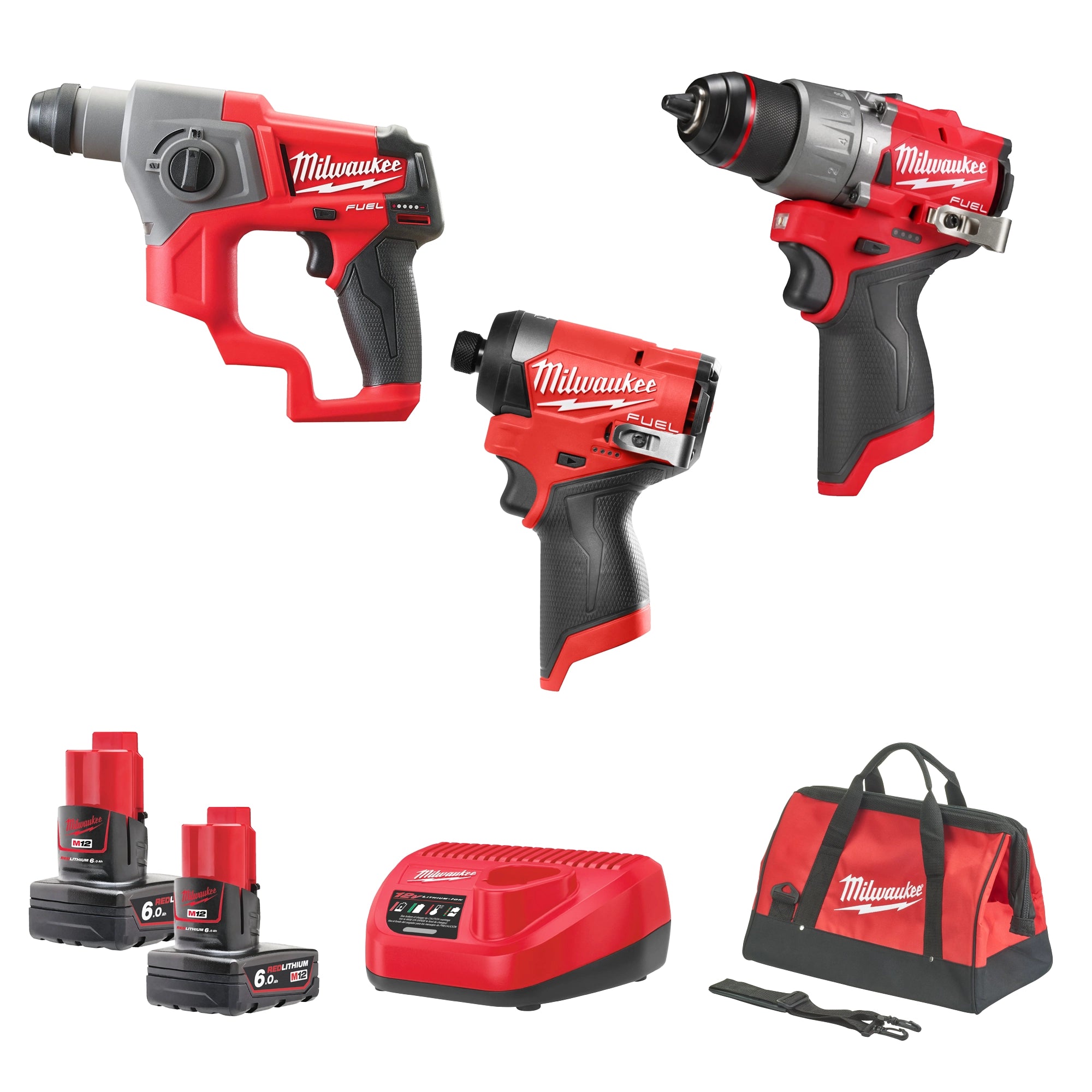 Combo Kit Milwaukee M12 FPP3C-601 12V 6Ah