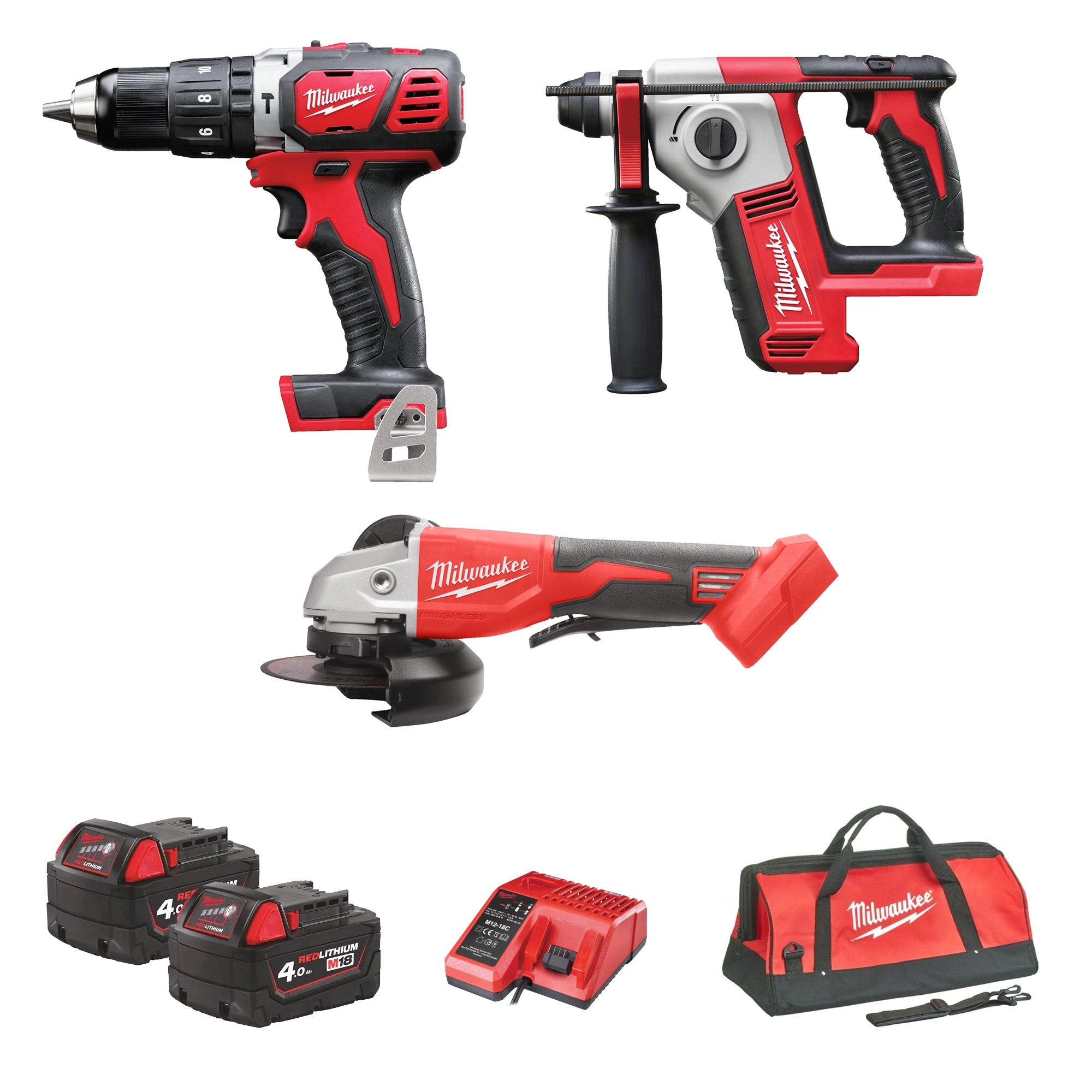 Kit Milwaukee M18 BPP3A-402B 18V 4Ah