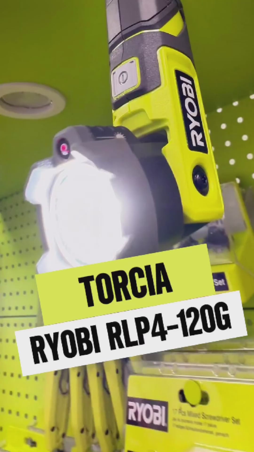 Torcia Ryobi RLP4-120G 4V 2Ah