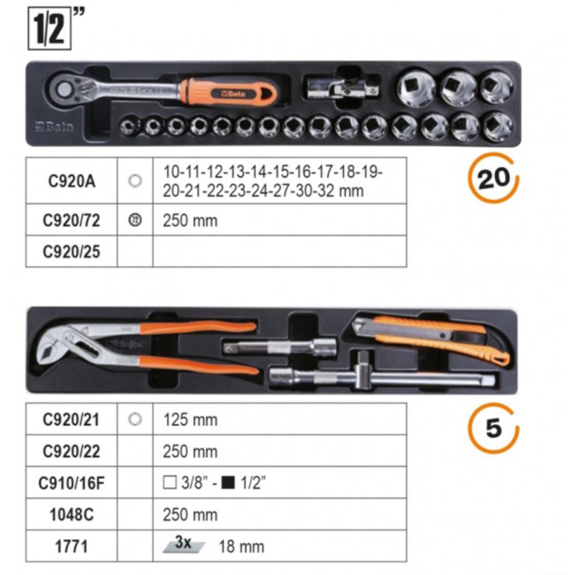 Cassetta Porta utensili Beta 2120L-E T91