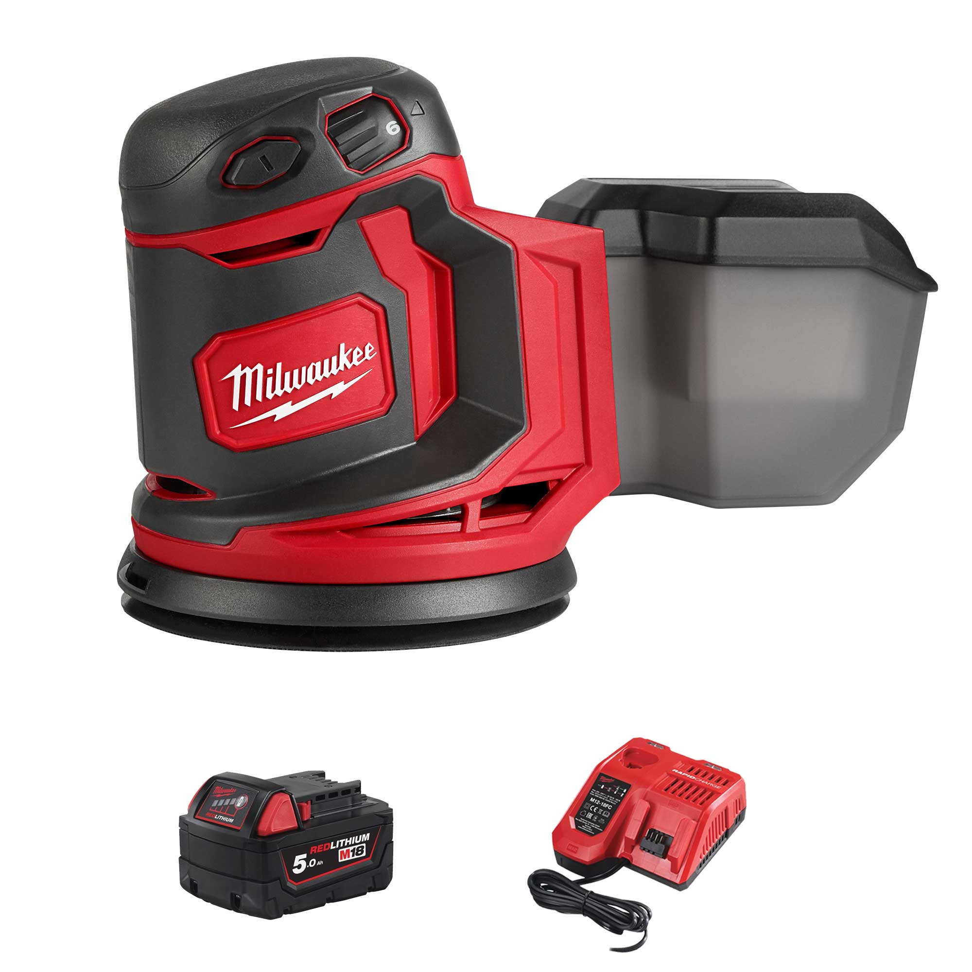 Levigatrice Rotorbitale Milwaukee M18 BOS-501 5Ah