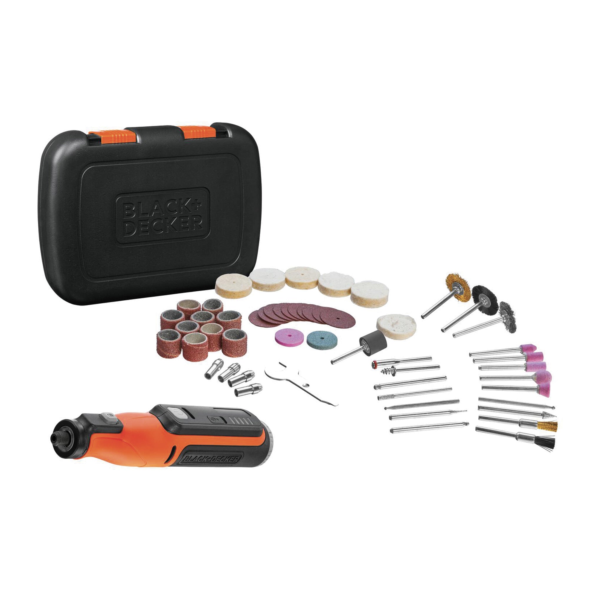 Utensile Multifunzione Rotativo Black&Decker con 52 Accessori