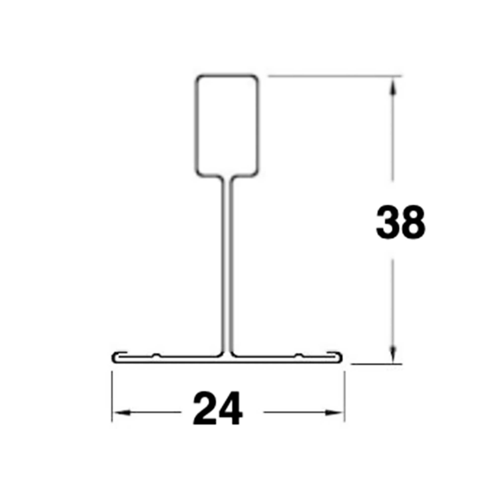 Portante Cipriani T24 Bianco 3,7 MT